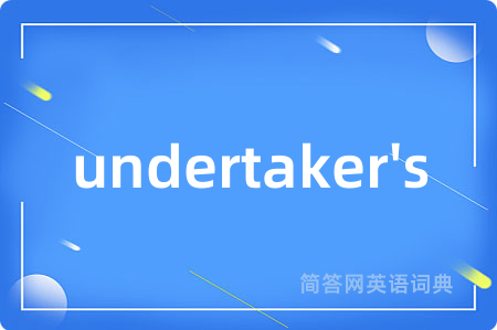 undertaker's