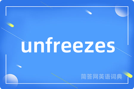 unfreezes