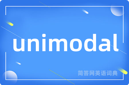 unimodal