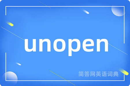 unopen