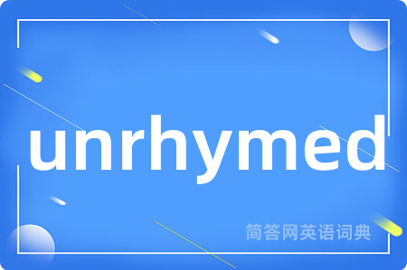 unrhymed
