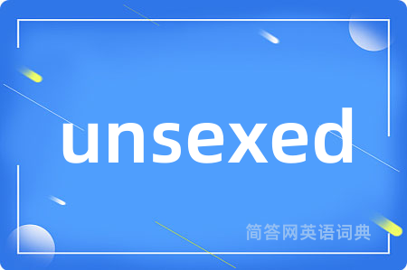 unsexed