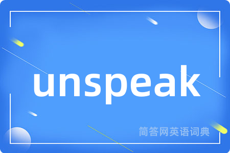 unspeak