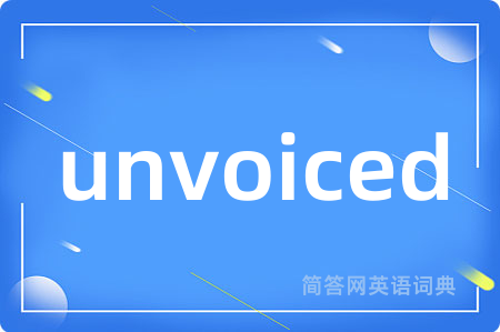 unvoiced