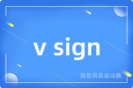 v sign