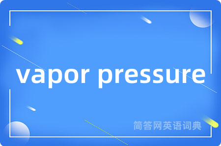 vapor pressure