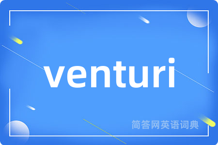 venturi是什么意思,venturi的中文翻译 venturi