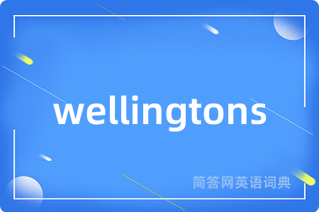 wellingtons是什么意思,wellingtons的中文翻译 wellingtons