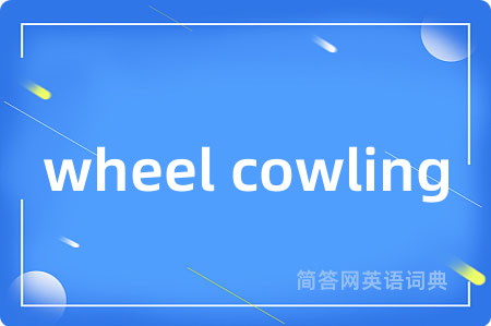wheel cowling