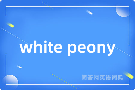 white peony