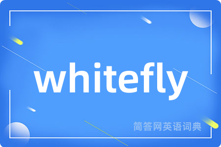 whitefly是什么意思,whitefly的中文翻译 whitefly