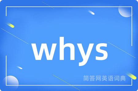 whys是什么意思,whys的中文翻译 whys