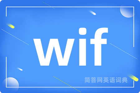 wif是什么意思,wif的中文翻译 wif