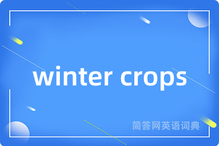 winter crops