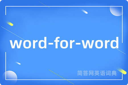 word-for-word