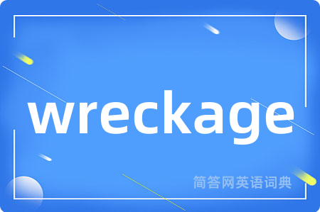 wreckage是什么意思,wreckage的中文翻译 wreckage
