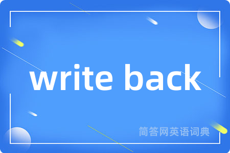 write back