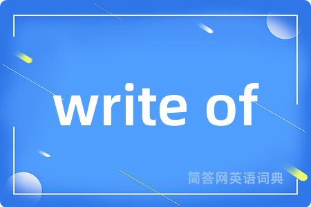 write of