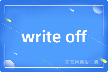 write off