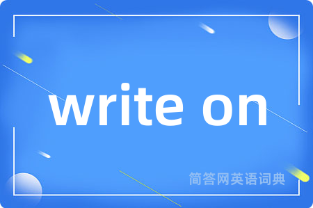 write on