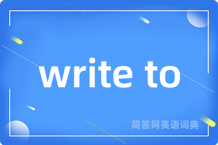 write to