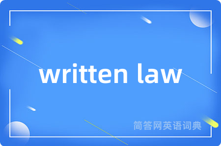 written law