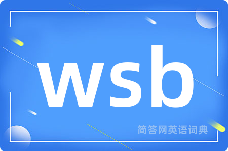 wsb是什么意思,wsb的中文翻译 wsb