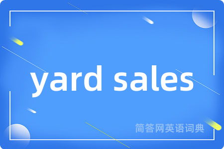 yard sales