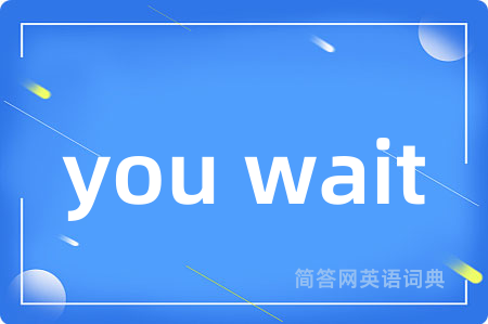you wait是什么意思,you wait的中文翻译 you wait